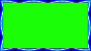 Glowing Green Neon Frame Border Animation | flickering frame border