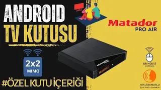 Uygun Fiyatlı Air Kumandalı Android Tv Box | Hiremco Matador Pro Air