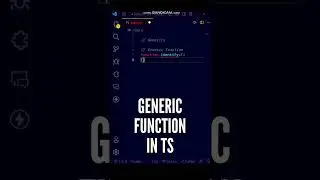 😍😍 Basic Generic Function in TypeScript is quite unique! 