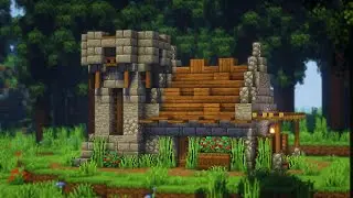 Minecraft: How to Build Medieval Starter House With Watchtower | Easy Survival Tutorial