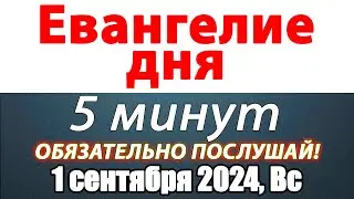 Евангелие дня с толкованием 01 сентября 2024 года Воскресенье Чтимые святые. Церковный календарь