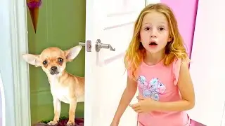 Nastya perdió a su perro mascota, historia de mascotas paraniños