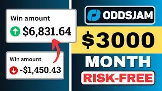 Make $3000/Mo with OddsJam Arbitrage Method • OddsJam Risk-Free Arbitrage Betting