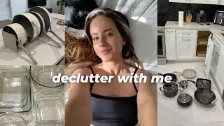 DECLUTTER WITH ME! Entire kitchen, closet, & bathroom declutter & organization | MINIMALISM