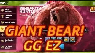 Giant Bear Behemoth Capture! Tips and Tricks for easy Capture!