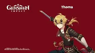 Thoma Combat Voicelines ENG// Genshin Impact (Elemental Skills/Bursts/etc)