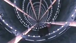 Darth Maul bounces off the edge of the reactor