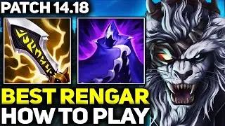 RANK 1 BEST RENGAR - LEARN HOW TO PLAY RENGAR LIKE A PRO! | PATCH 14.18 League of Legends