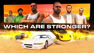 GTA 5 vs GTA SA: Which Cars Are STRONGER? Tug of War