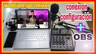 CONEXION COMPLETA  MIXER A LAPTOP TRANSMITE O GRABA