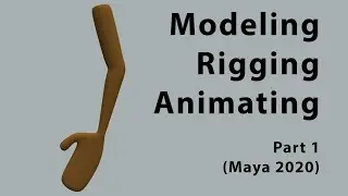 Maya 2020, Basic Rigging Tutorial - Hand animation Part 1/2