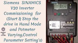 #SINAMIC V20 VFD Drive Commissioning Part 3 / #Siemens V20