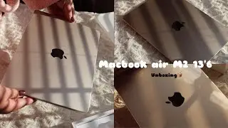 📦 💻  MacBook air 13’6 M2 2022 UNBOXING + necessary accessories 🌿🤍 #macbookair  #unboxing #apple