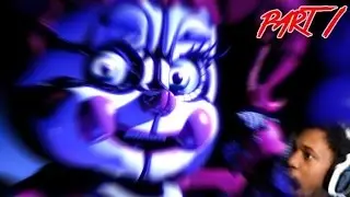 SHE IS LOOKING AT ME! | Five Nights at Freddys: Sister Location - Part 1 (Night 1, 2)