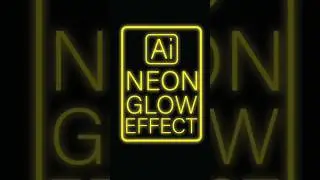 NEON glow effect 🌟😮 illustrator #illustrator #tutorial #neonglow