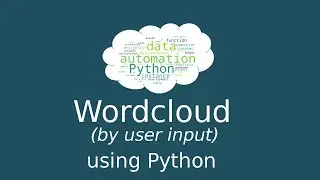 Wordcloud from user input - Python script