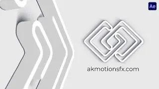 Cinematic 3D Stroke Logo Intro | After Effects Tutorial | 3D Logo Animation No Plugins