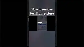 How to remove text from pictures