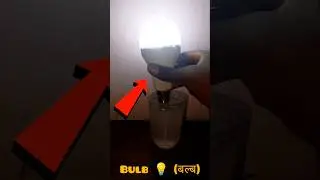 Easy Science Experiments|Glowing Bulb From Salt Water|#shorts #viral#trending #experiment #yt