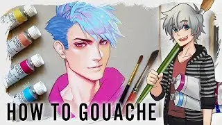 【HOW TO GOUACHE】Tutorial for Beginners