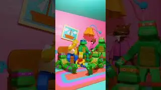 Черепашки-ниндзя в гостях у Симпсонов. Simpsons Minecraft