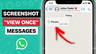 How to SCREENSHOT View Once Message in WhatsApp (New Trick)