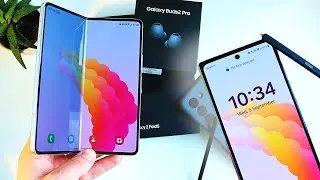 UNBOXING BRAND NEW Samsung Galaxy Z Fold 5 Unboxing and First Impressions 😍