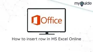 How to insert row in MS Excel Online #Office365 #Excel