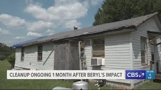 Cleanup ongoing one month after Beryls impact to East Texas