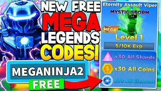 NEW FREE MEGA LEGENDS PET PACK CODES IN NINJA LEGENDS 2 RELEASE UPDATE! Roblox