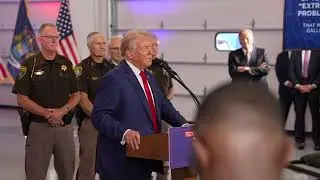 Trump calls Harris campaign a coup, says refund the police in Howell, Mich.