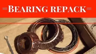 How to repack wheel bearings without special tools