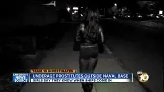 Underage girls sell sex near naval base