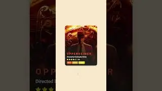 Oppenheimer | Movie Card With Hover Effects Using HTML & CSS