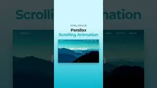 Parallax Scrolling Website HTML CSS JavaScript