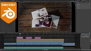 AE『blender 3』 Photo Collage Animation in Blender EEVEE | 3D Photo Slideshow