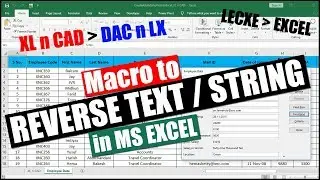 Macro to Reverse String in MS Excel (Reverse Text in Excel)