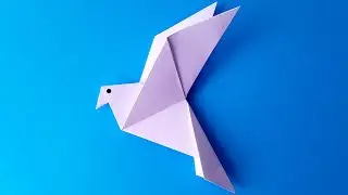 Птица ОРИГАМИ Голубь из бумаги | Поделки из бумаги | Оригами из бумаги | ORIGAMI Bird paper Tutorial