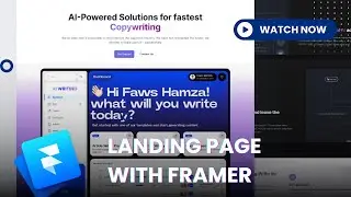 Framer Tutorial : Sass Landing Page (Speed Code)