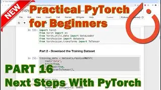 PyTorch Beginner Tutorial - Part 16 (Next Step in Our PyTorch Tutorial)