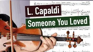 Lewis Capaldi: Someone You Loved CLOSE UP | Violin Sheet Music | Playalong in various tempi