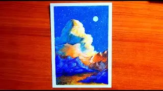 How To Draw Clouds With Markers And Pastels | Clouds Drawing