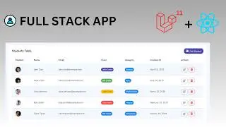 🚀 Build a Full-Stack CRUD Application with Laravel 11 & React: The Ultimate Guide!