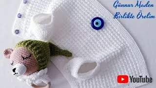 Fare Dişi Yenidoğan Bir Yumak Bir Yelek                                 #örgü#bebekörgüleri#knitting