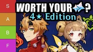 USE THESE FOUR STAR CHARACTERS! ★Best Genshin Impact 4 Star Tier List★