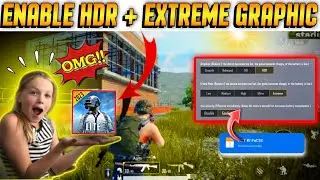 😱Enable HDR + Extreme Graphic in 🥰PUBG Mobile Lite 🔥 | 