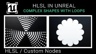 Unreal Engine 5 Tutorial - Technical Shading - HLSL Complex Shapes With For Loops