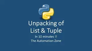 Unpacking of List and Tuple - Python Tutorial12