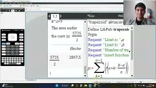 TRAPEZOIDAL RULE / TI-NSPIRE PROGRAM