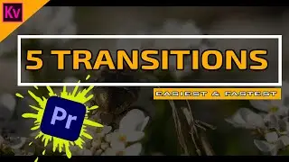 How to Create 5 EASY transitions in premiere pro : (Premiere Pro Tutorial 2021)